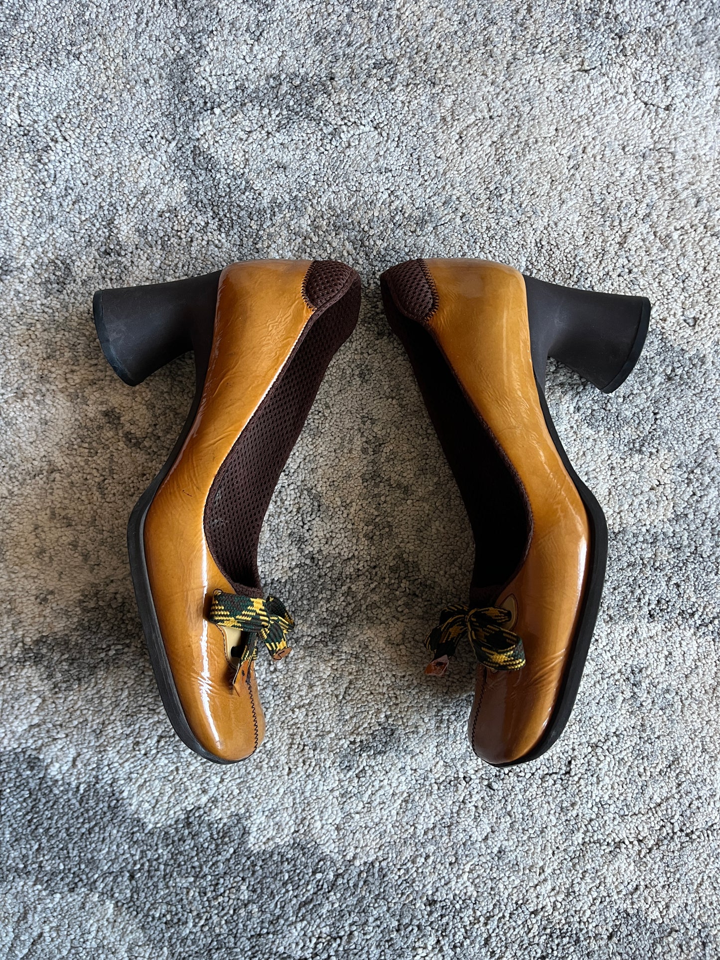 Miu Miu FW1999 butterfly patent heels