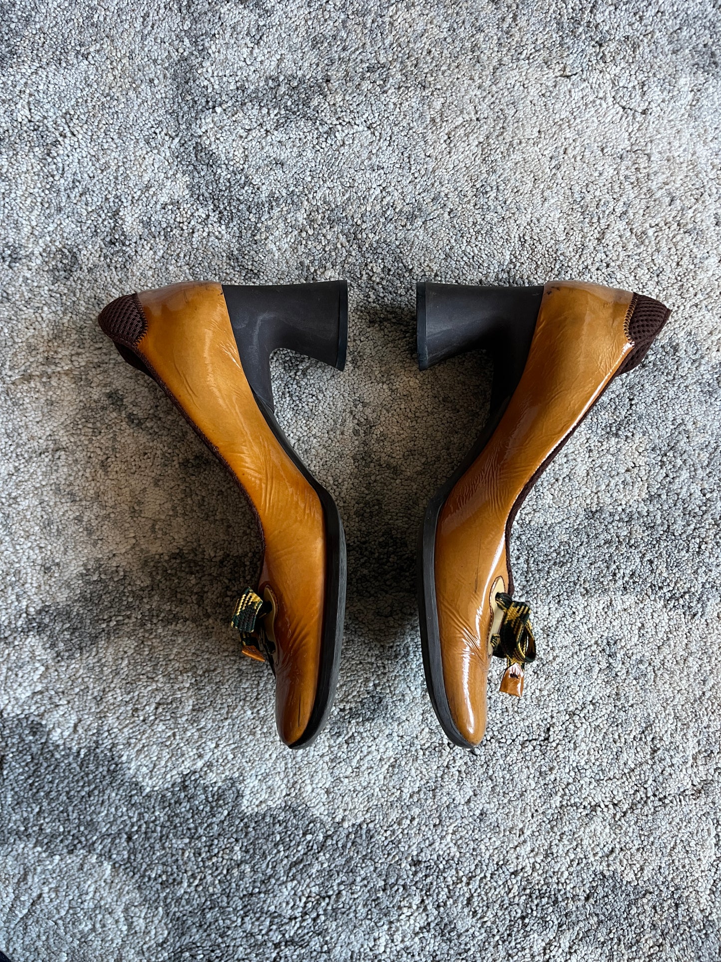 Miu Miu FW1999 butterfly patent heels
