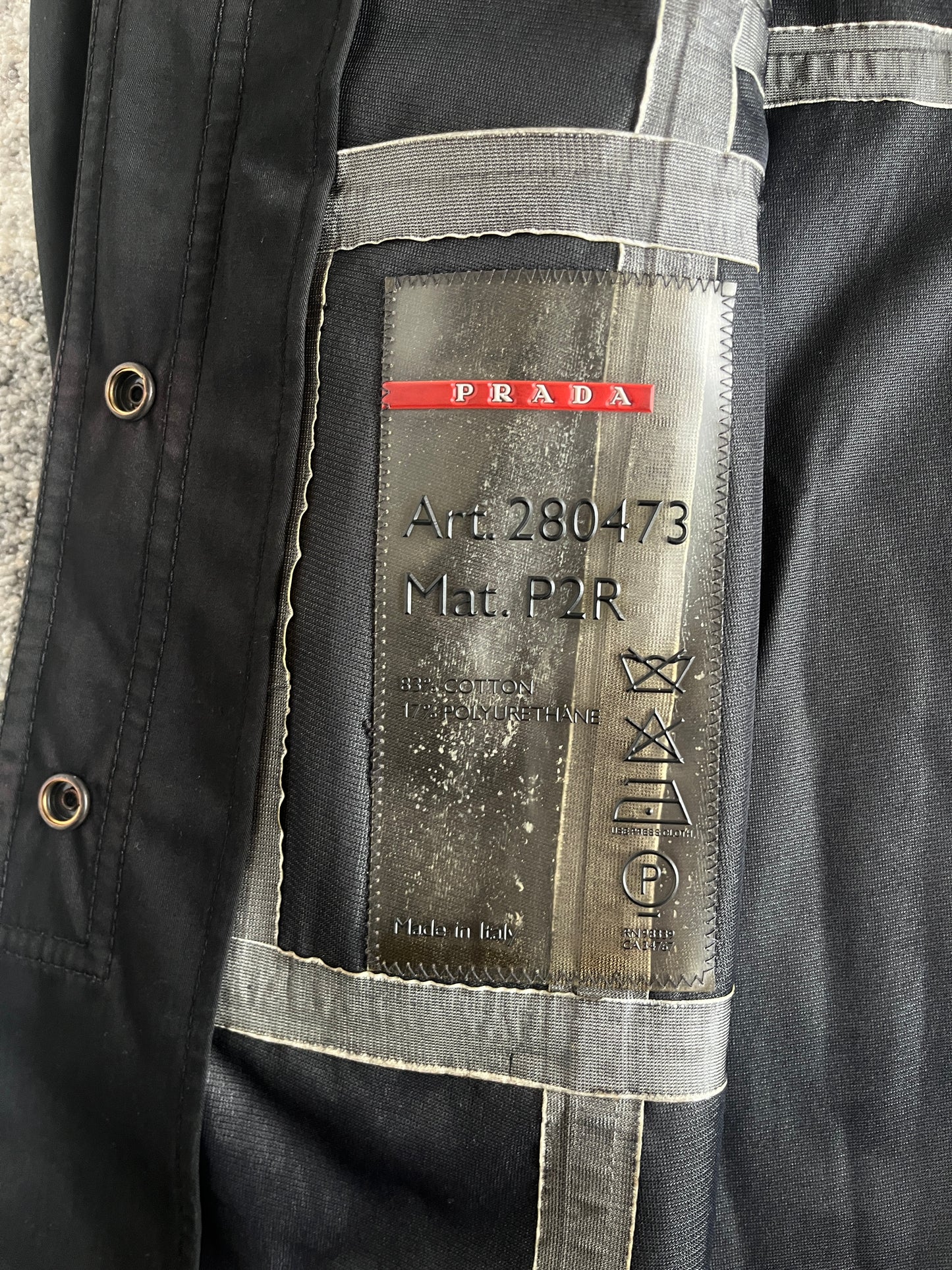 Prada 2000's cotton rain jacket