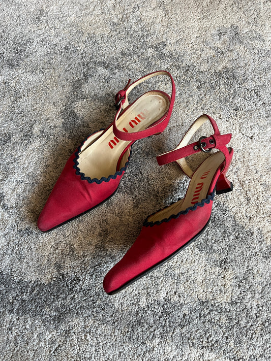 Miu Miu SS2000 cotton heels