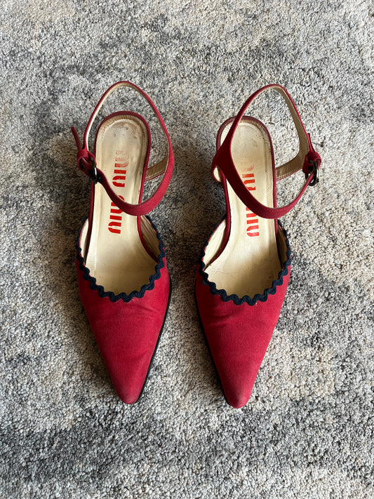 Miu Miu SS2000 cotton heels