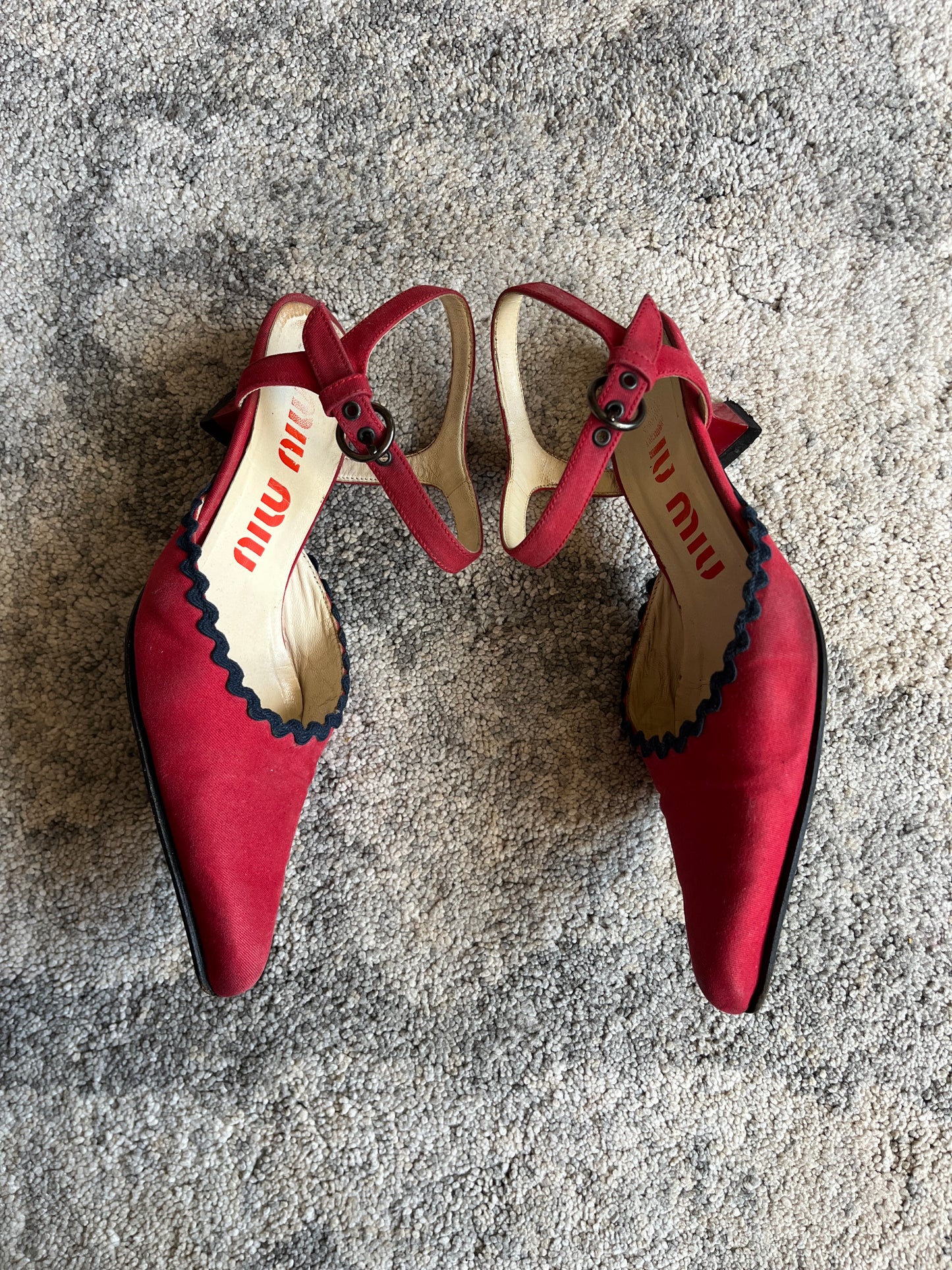 Miu Miu SS2000 cotton heels