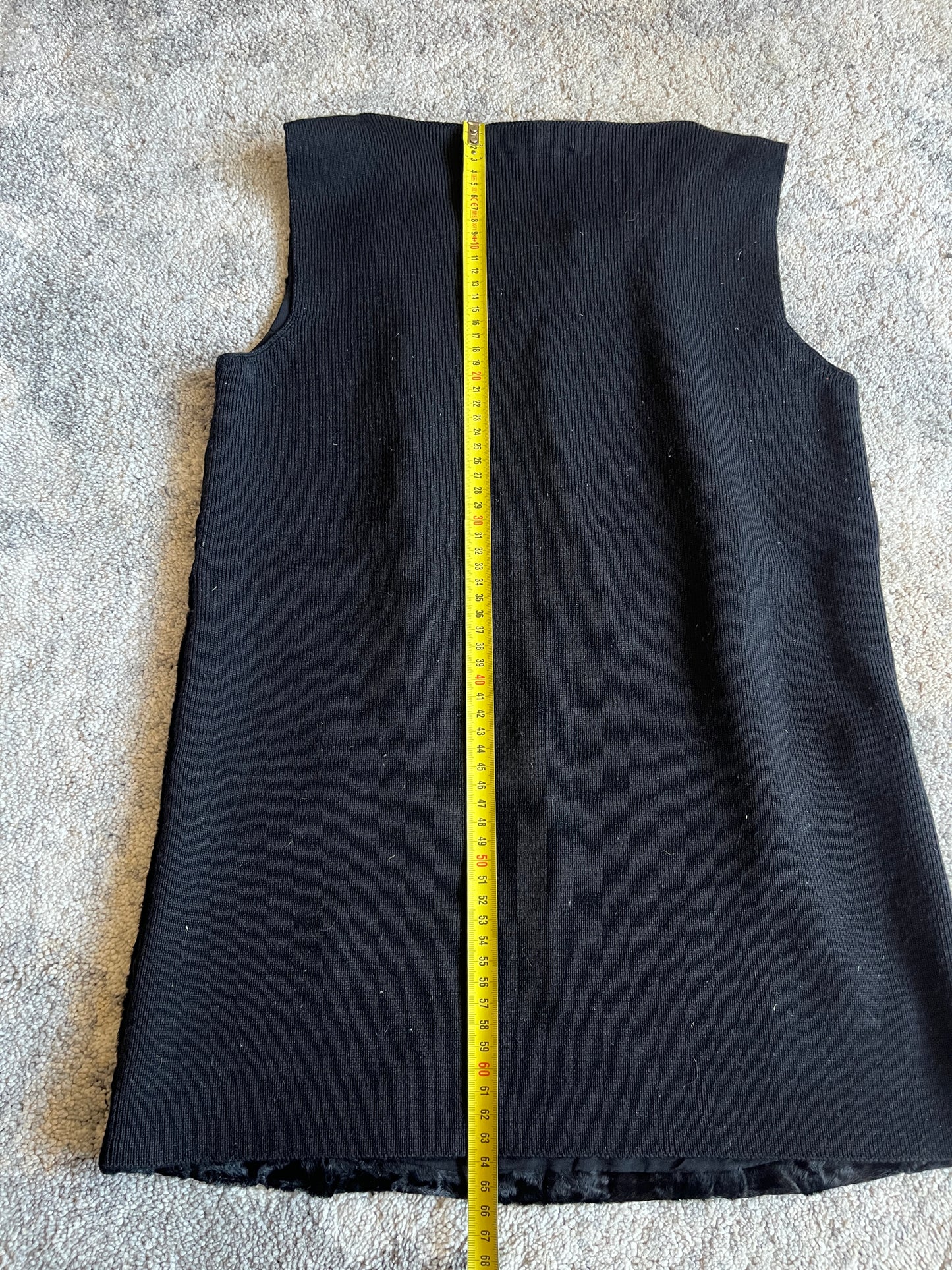 Prada FW1999 fur & wool tank top