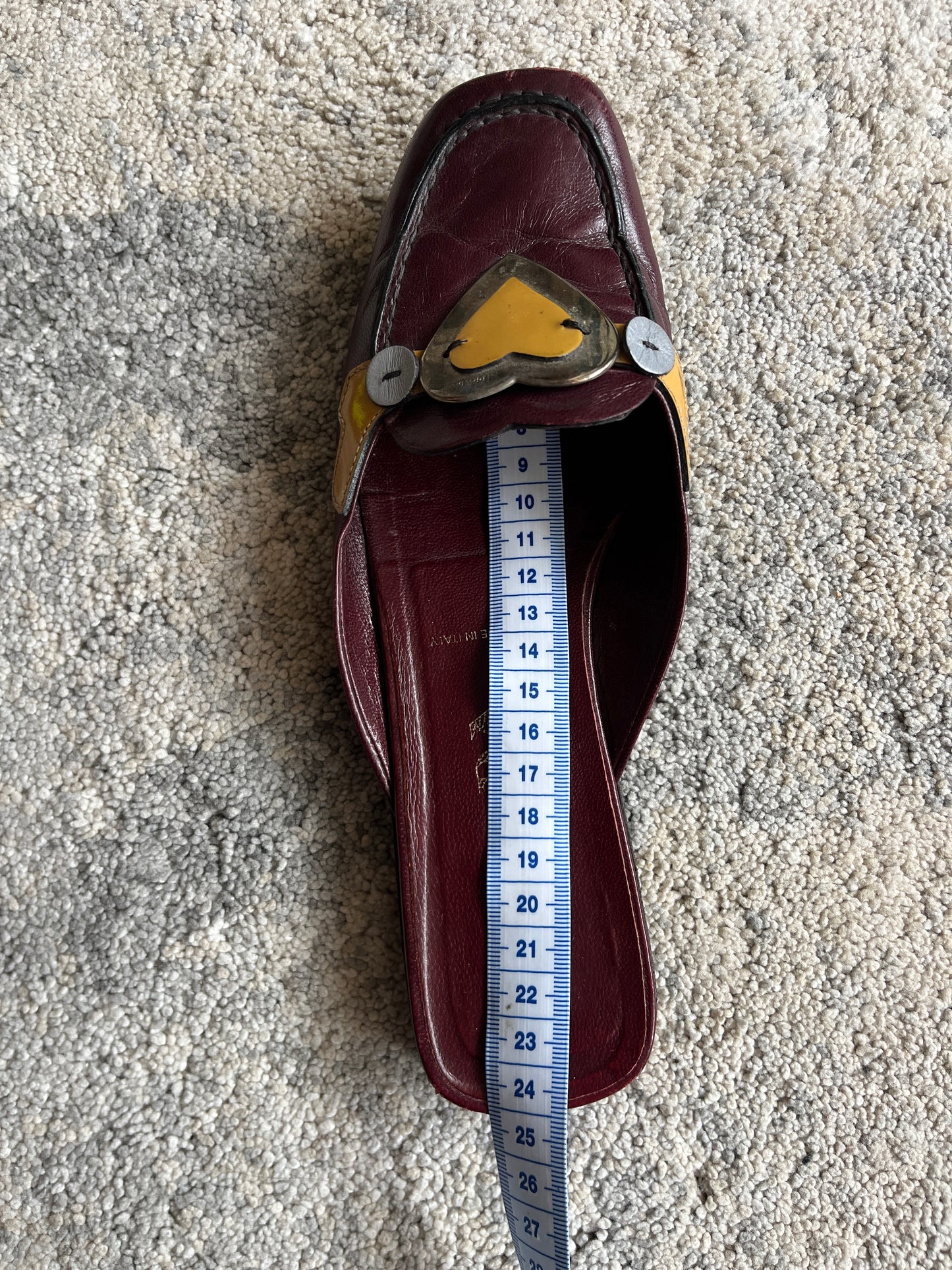 Prada 1999 leather flat mules