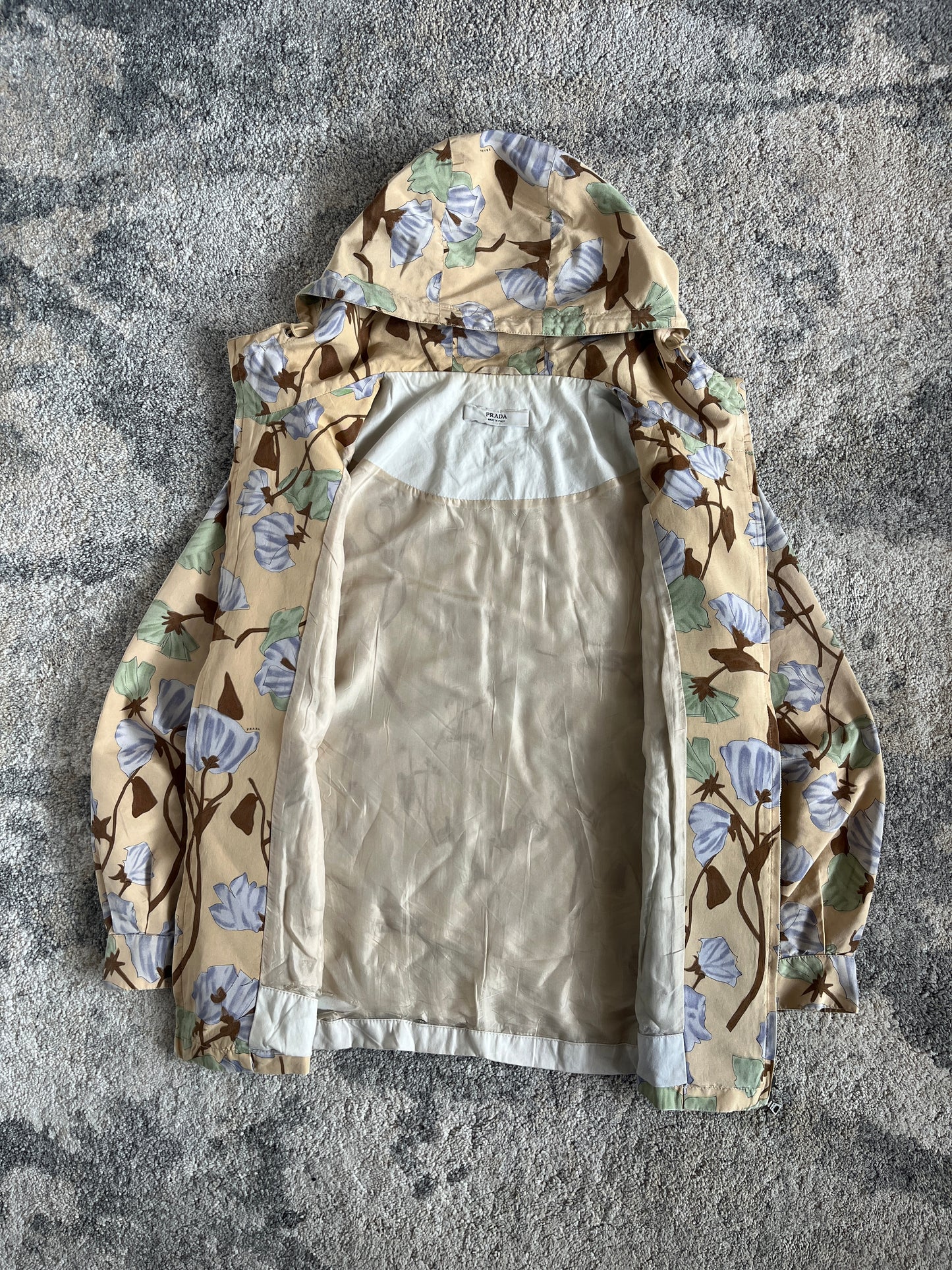 Prada 2008 resort silk flowers jacket