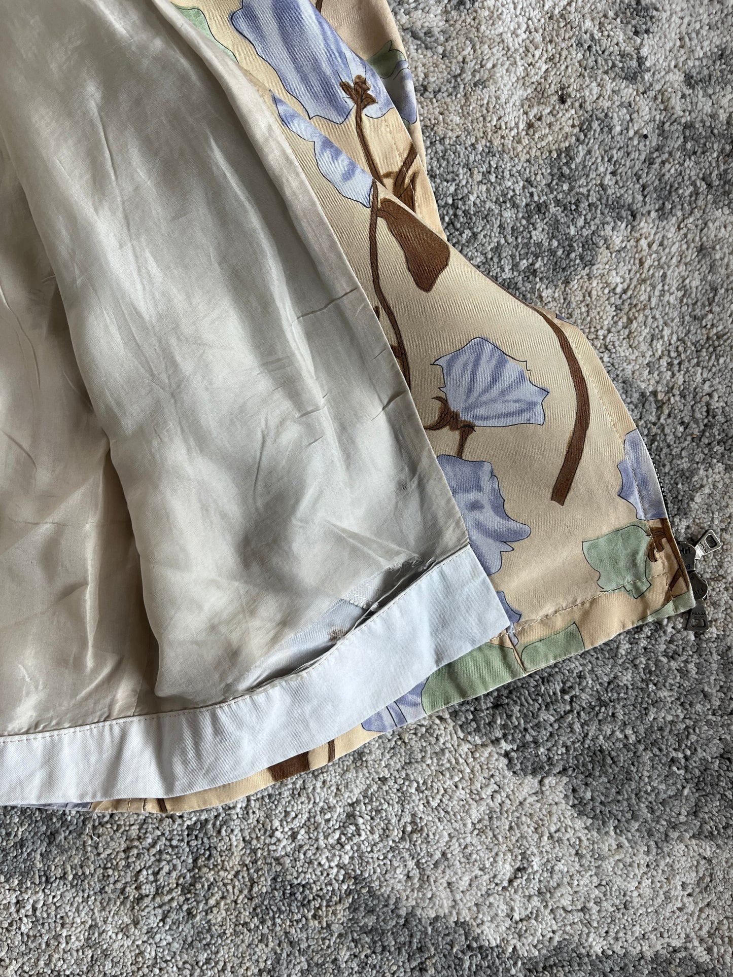 Prada 2008 resort silk flowers jacket