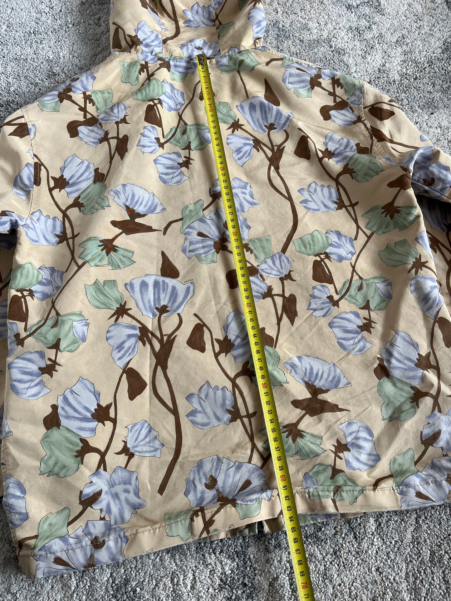 Prada 2008 resort silk flowers jacket