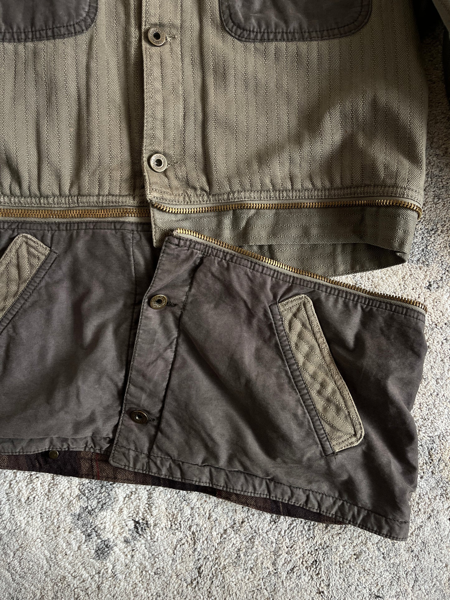 Dolce & Gabbana 2000's cotton convertible jacket