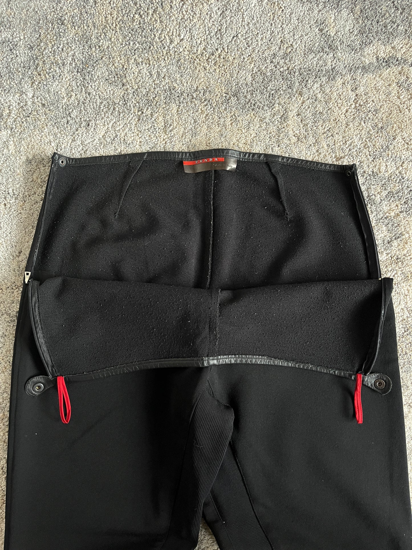 Prada FW2000 polyester pants