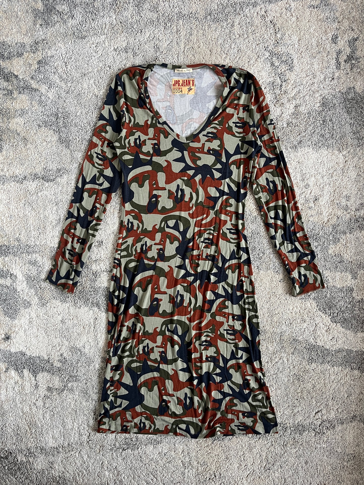 Jean Paul Gaultier 2000's camo dress