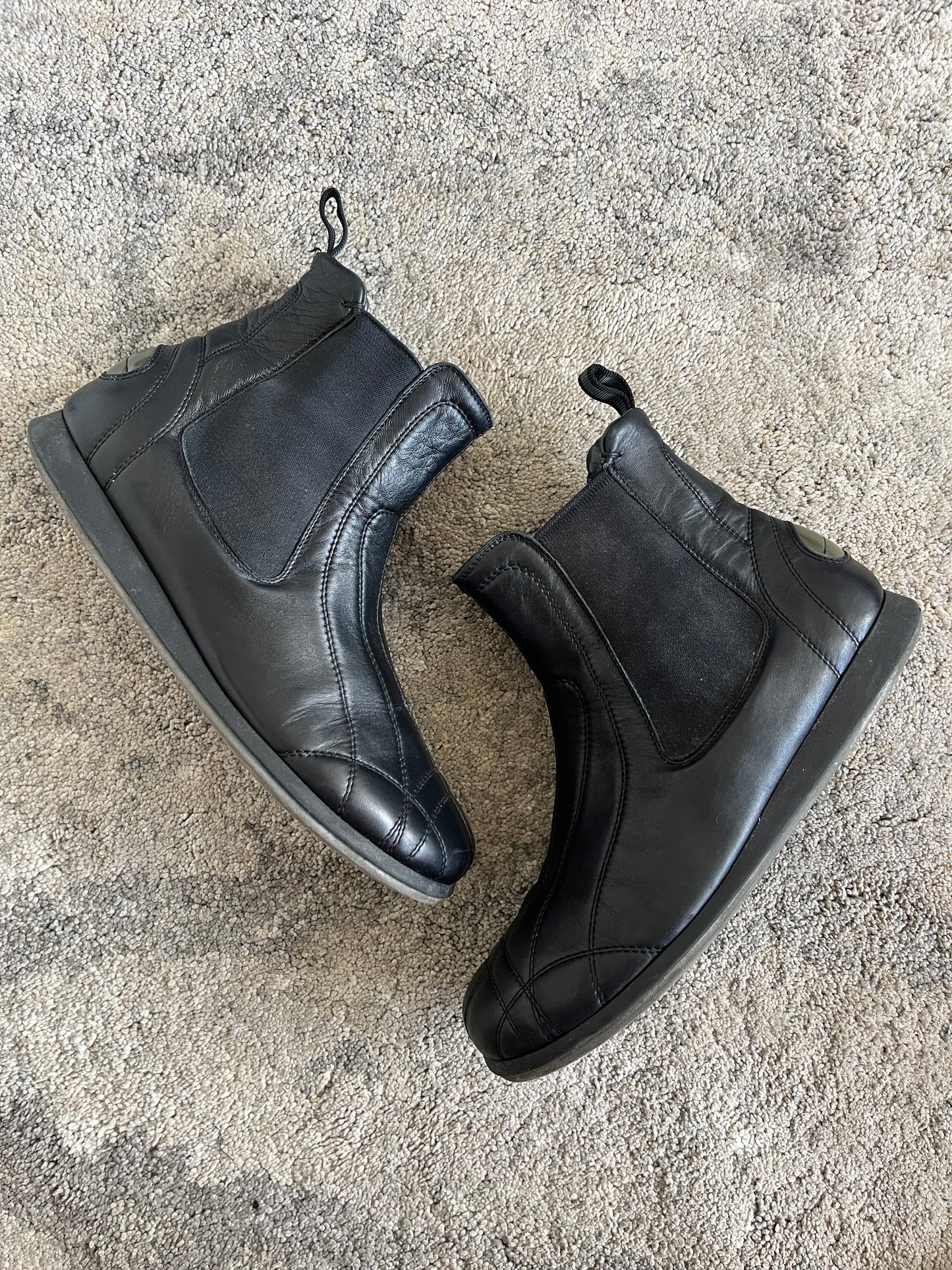 Miu Miu 2000's leather chelsea boots