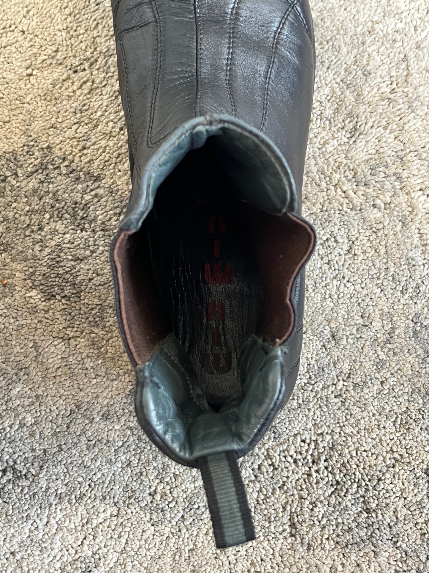 Miu Miu 2000's leather chelsea boots