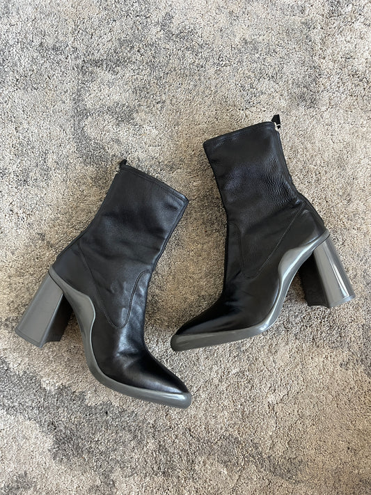 Prada 2010's leather heels boots