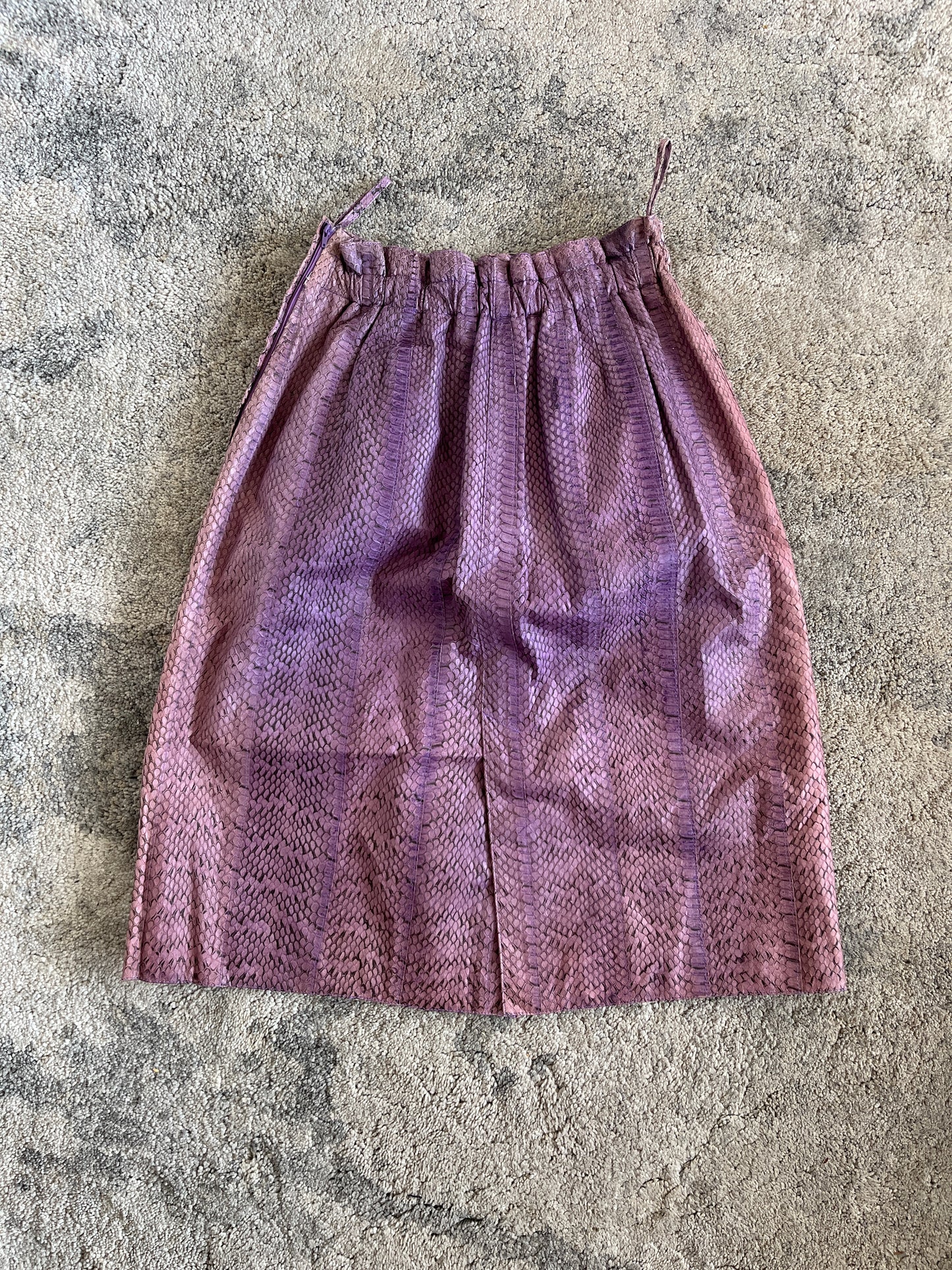 Miu Miu FW2000 python leather skirt