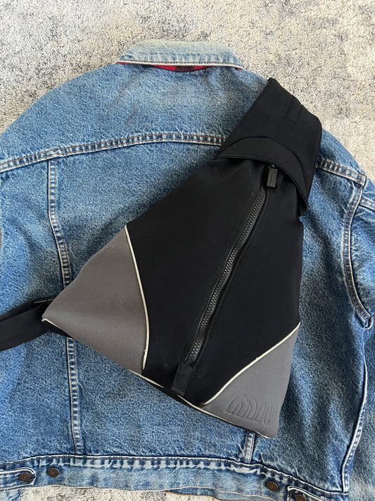 Miu Miu 1999 nylon chest rig backpack