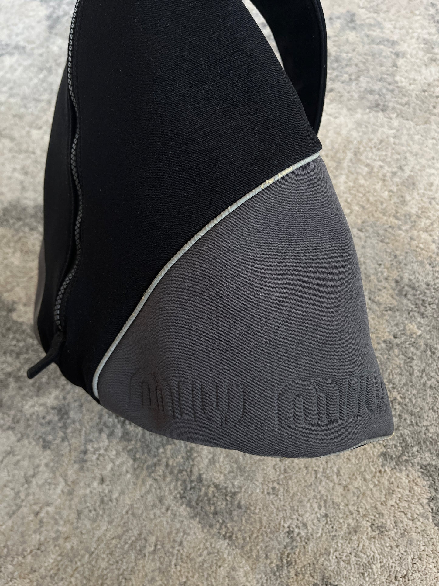 Miu Miu 1999 nylon chest rig backpack