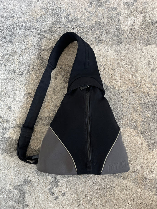 Miu Miu 1999 nylon chest rig backpack