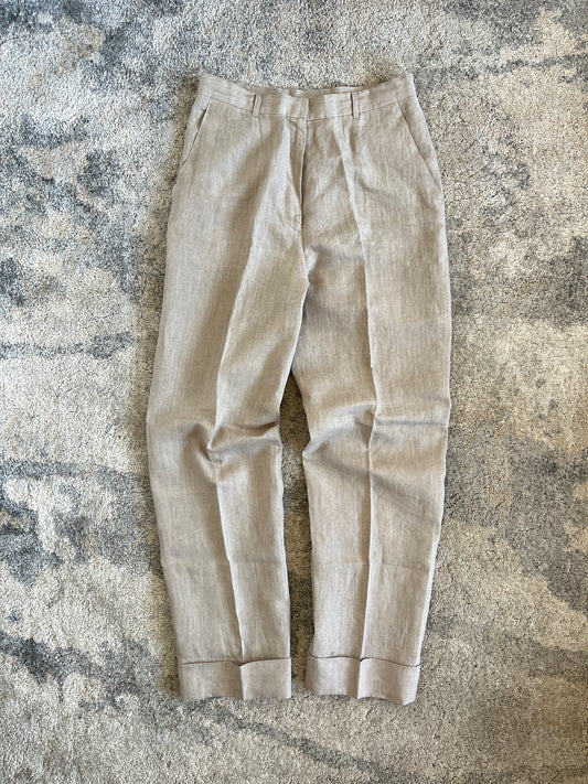 Prada 1993 linen tailored pants