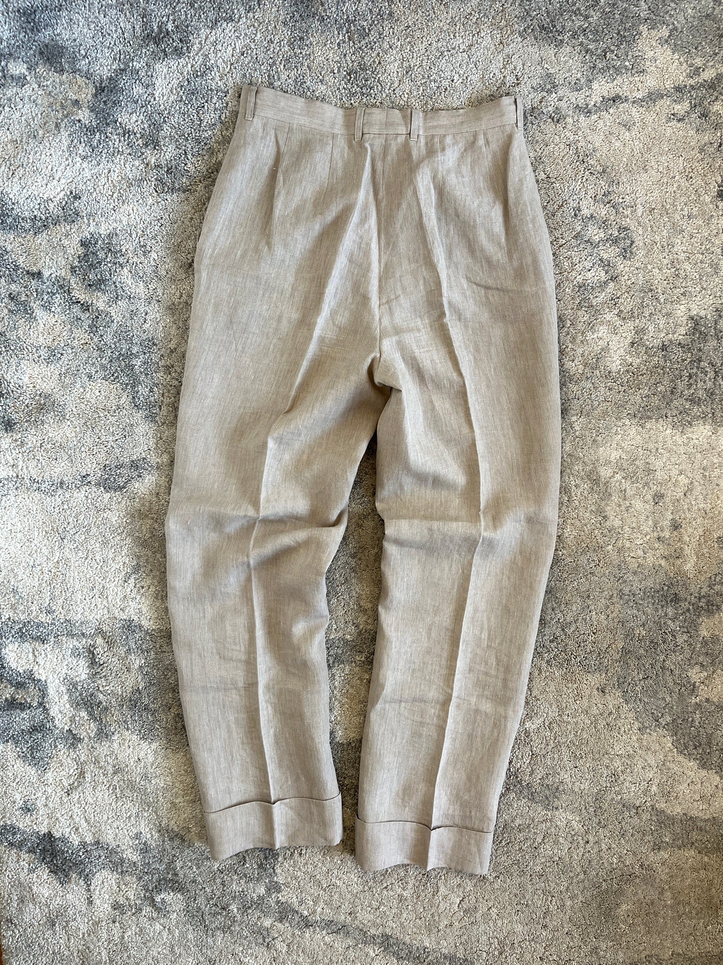 Prada 1993 linen tailored pants