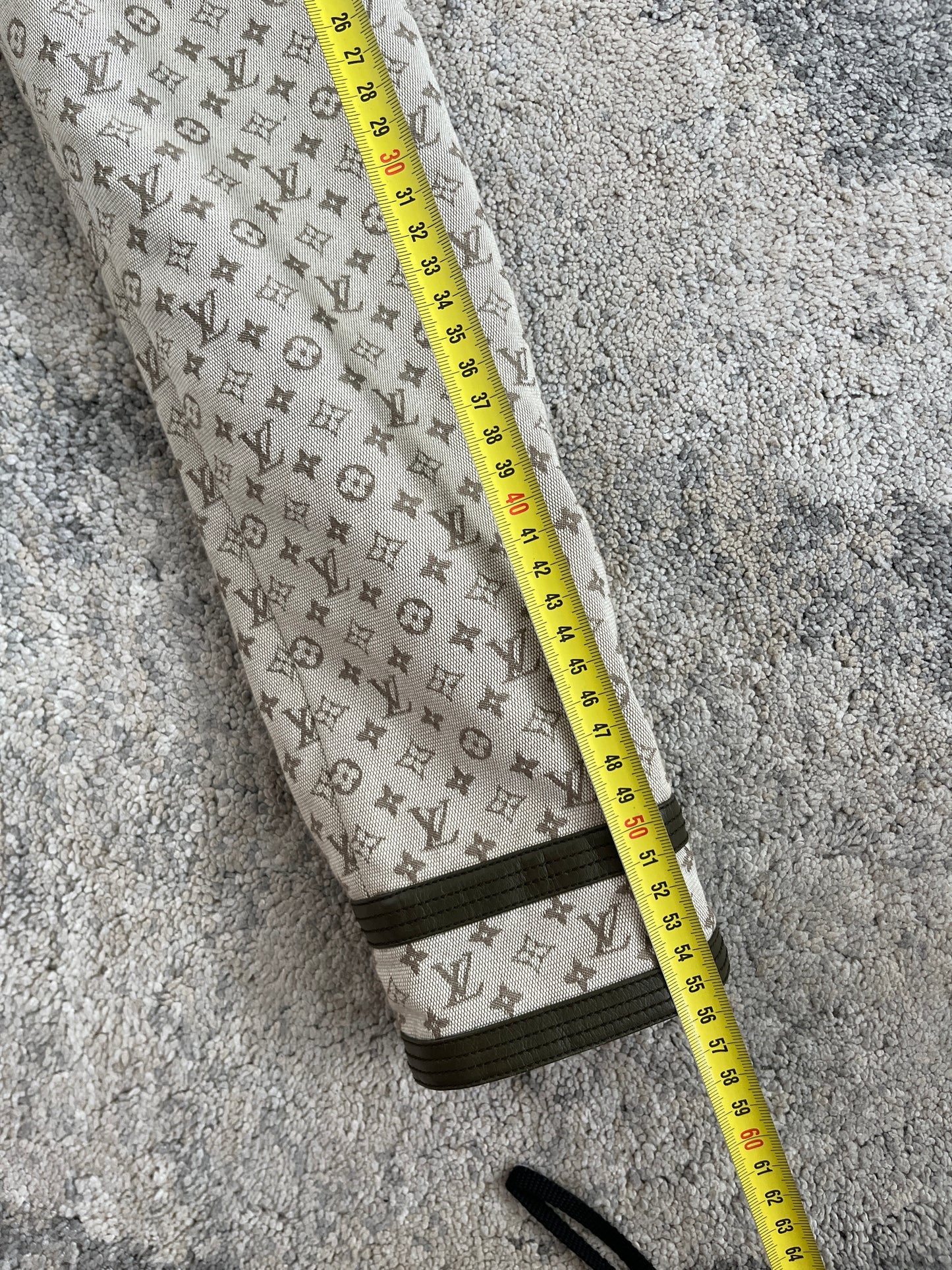 Louis Vuitton SS2000 monogram cotton & leather jacket
