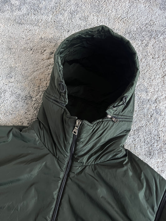 Prada FW2000 nylon padded convertible jacket