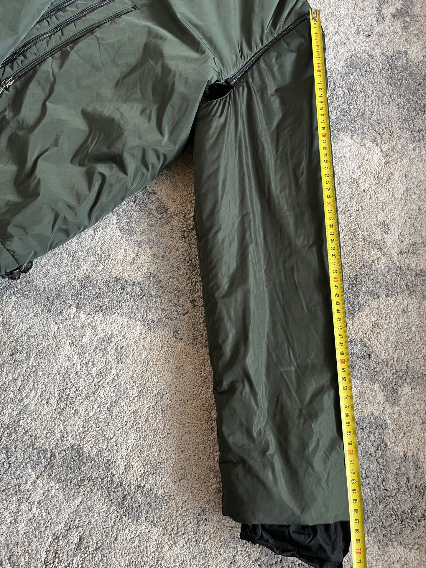 Prada FW2000 nylon padded convertible jacket