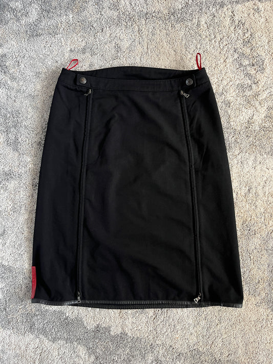 Prada 2000's cotton zip skirt