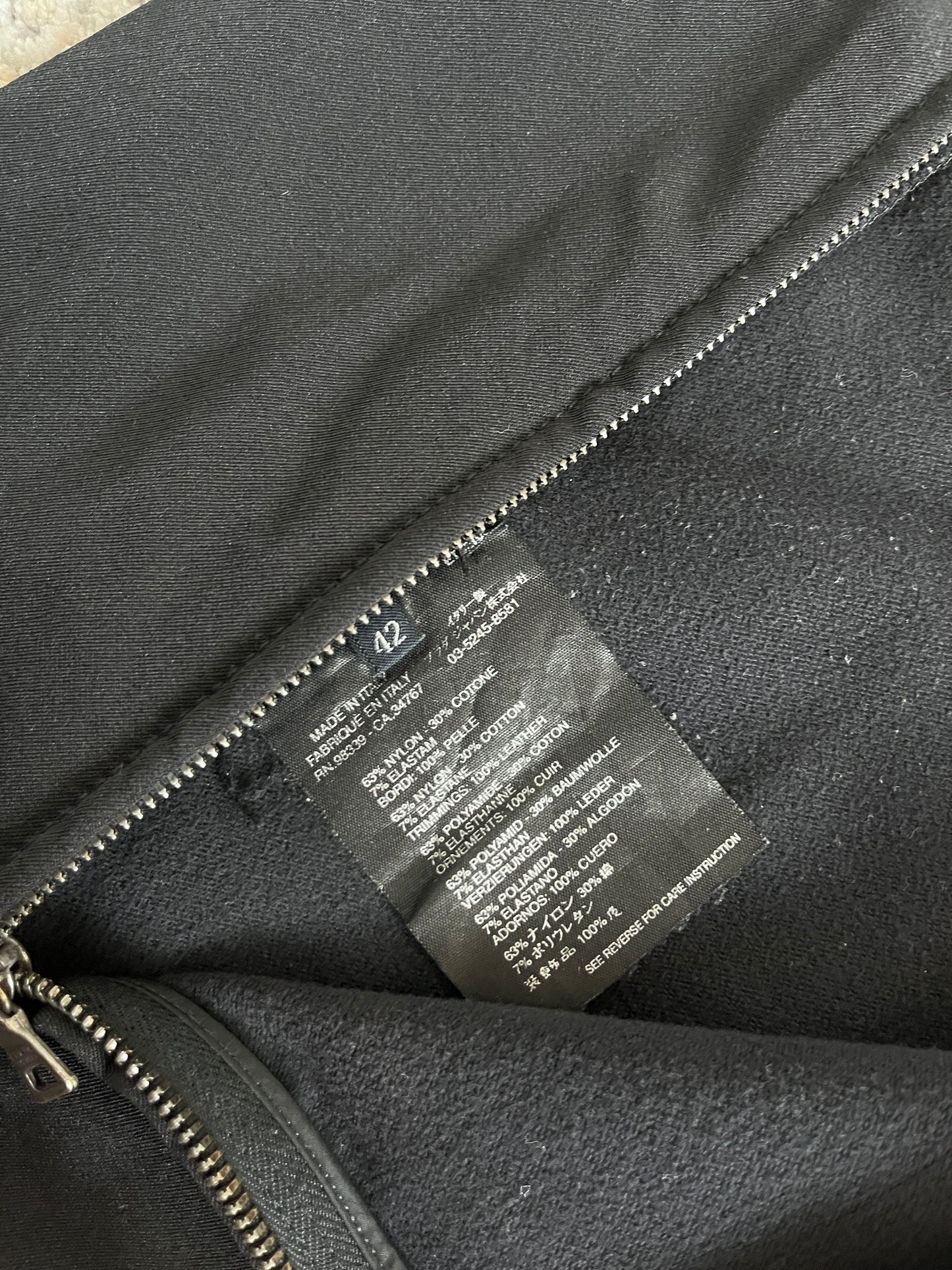 Prada 2000's cotton zip skirt
