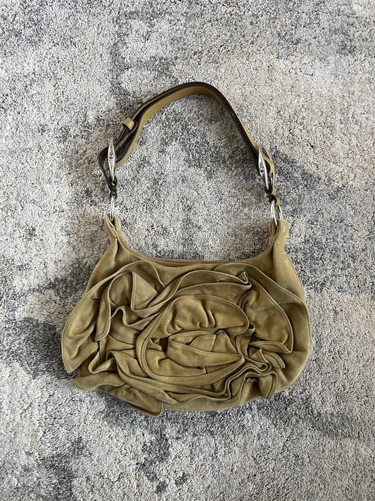 Yves Saint Laurent 2000's suede handbag