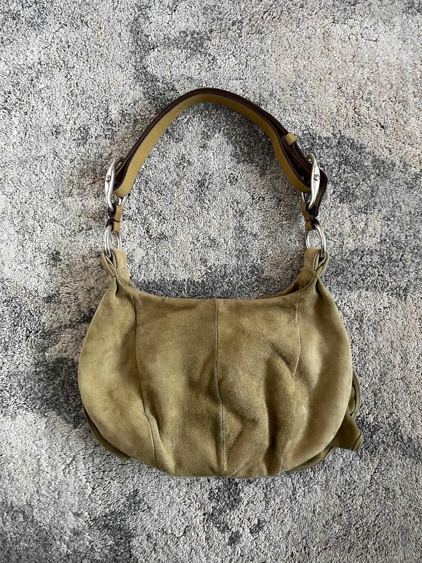 Yves Saint Laurent 2000's suede handbag