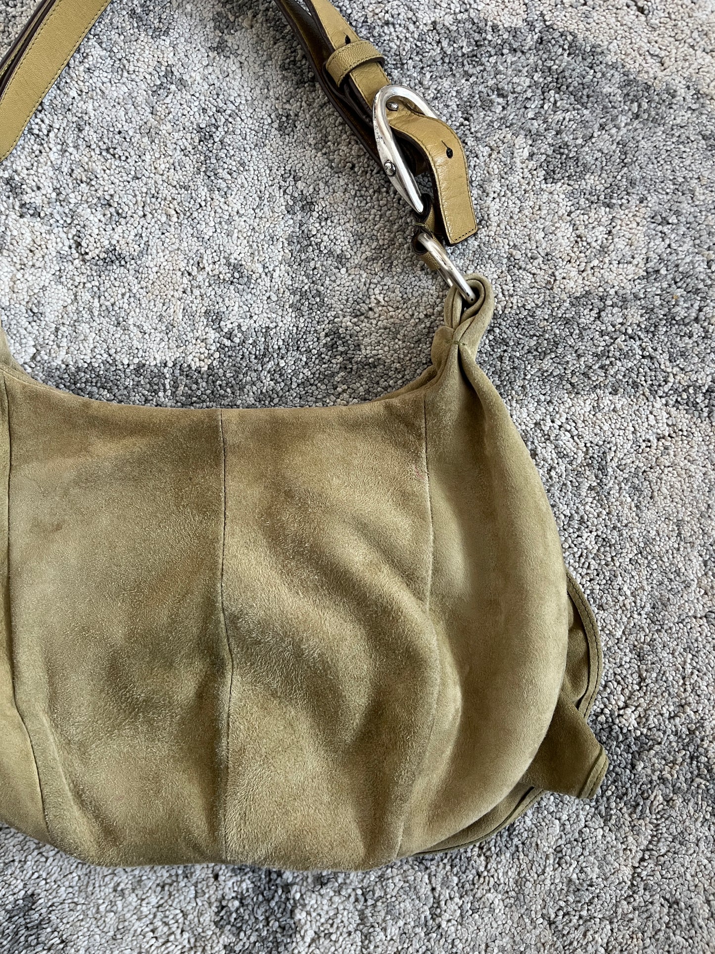 Yves Saint Laurent 2000's suede handbag