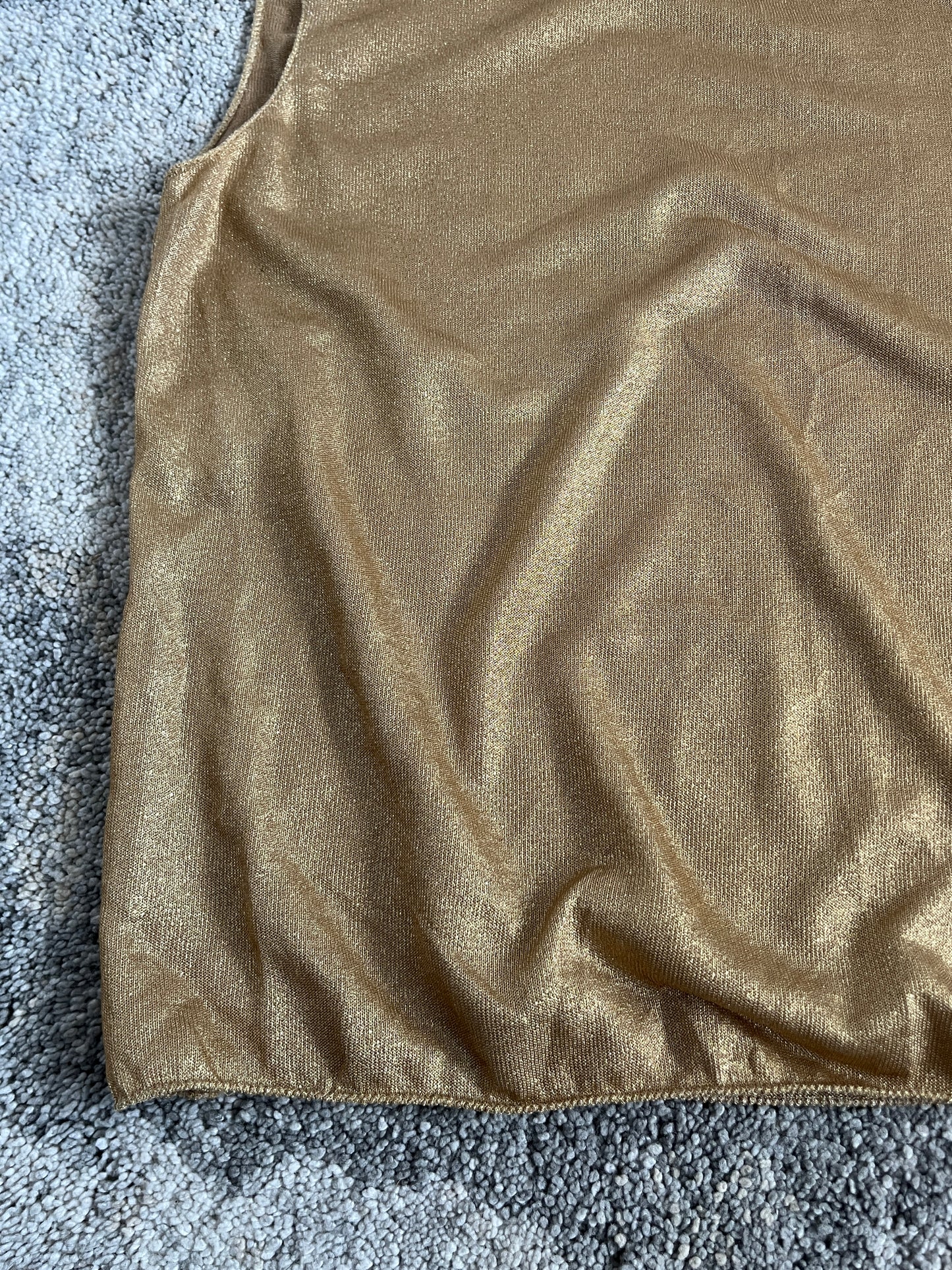 Prada SS1998 rayon gold tank top