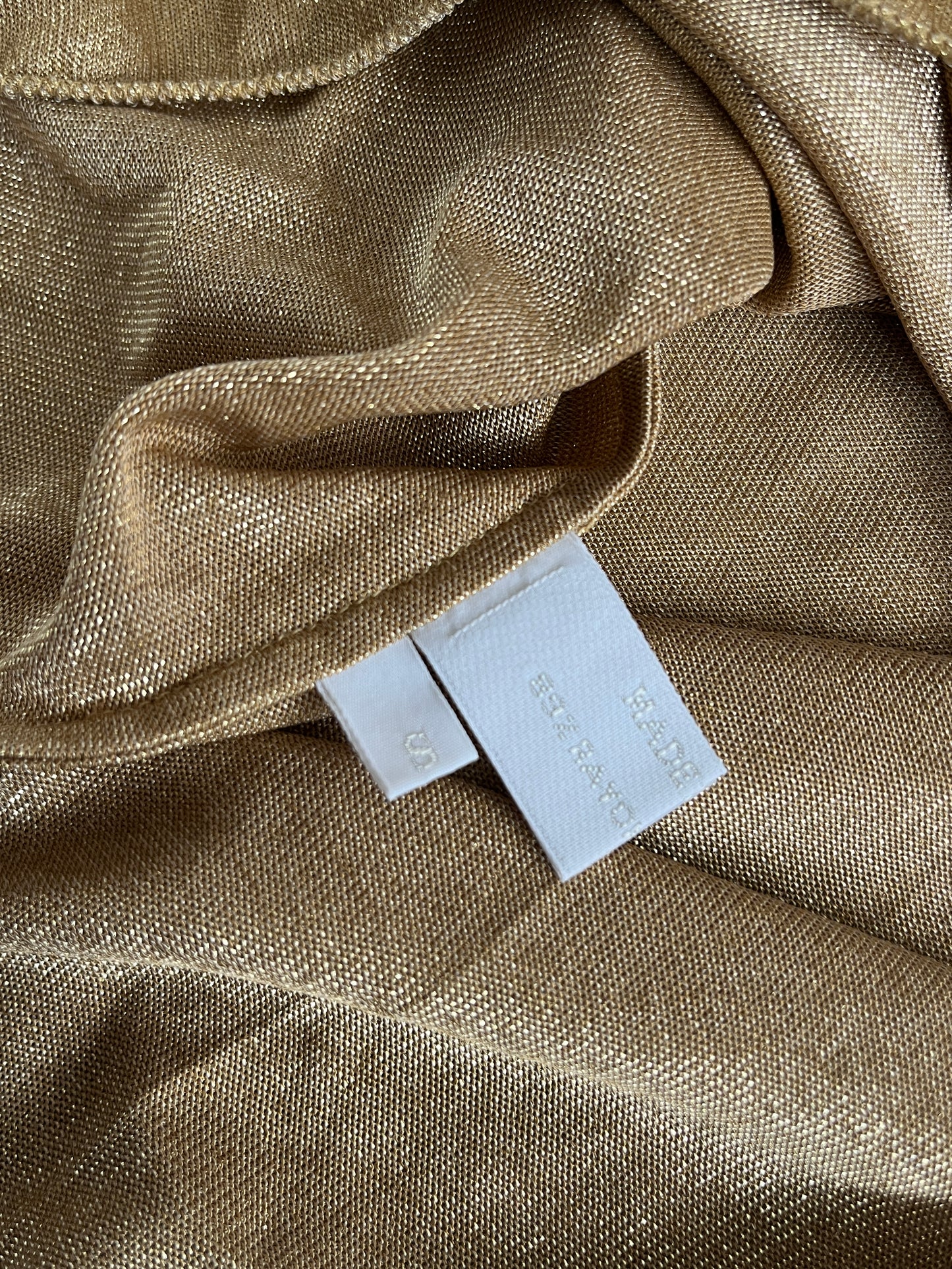Prada SS1998 rayon gold tank top
