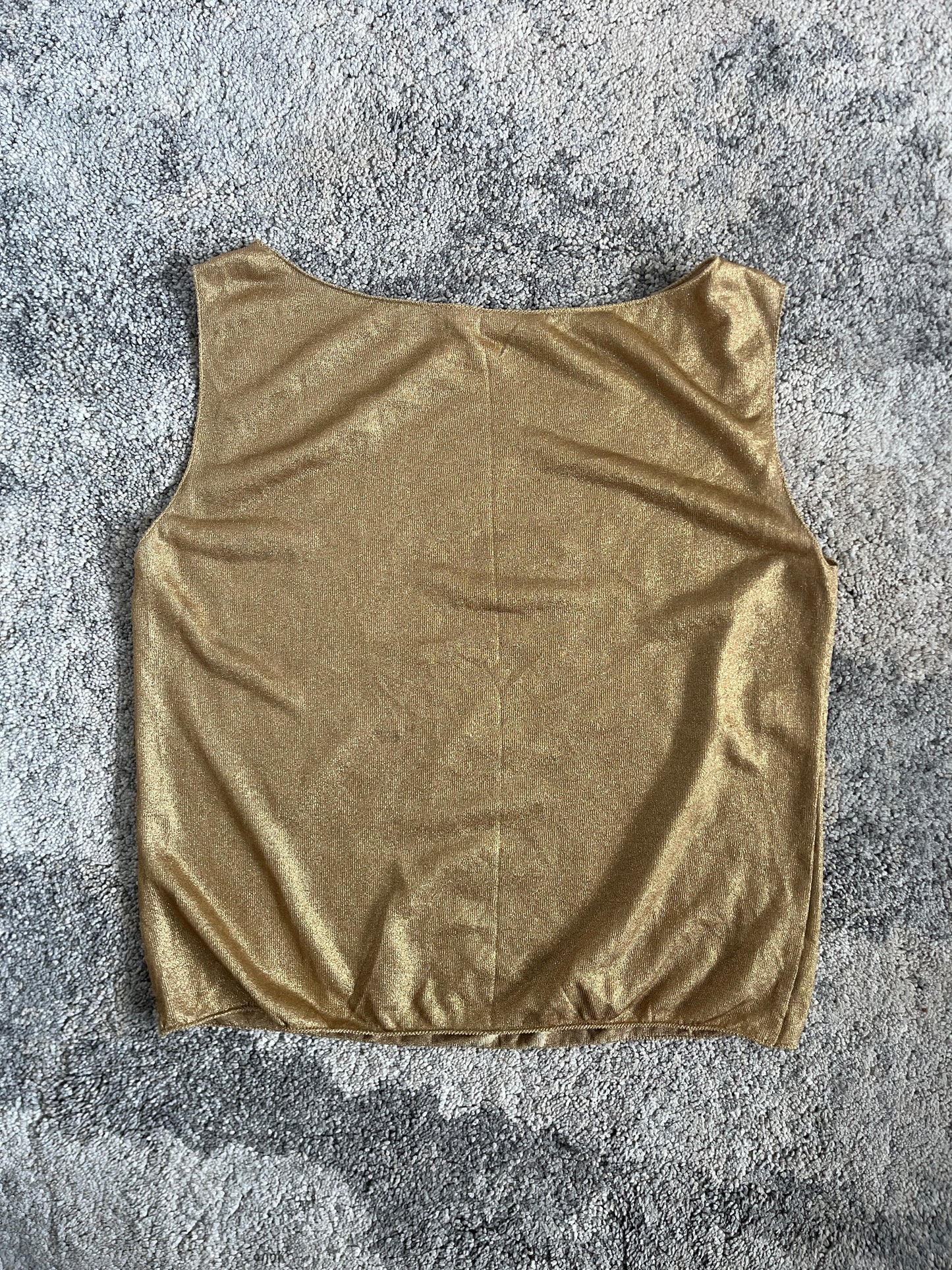 Prada SS1998 rayon gold tank top