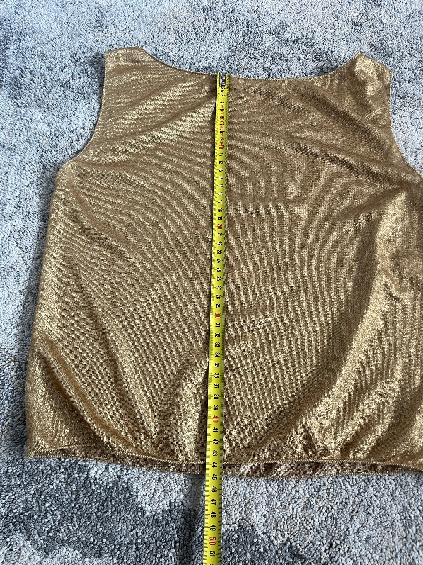 Prada SS1998 rayon gold tank top