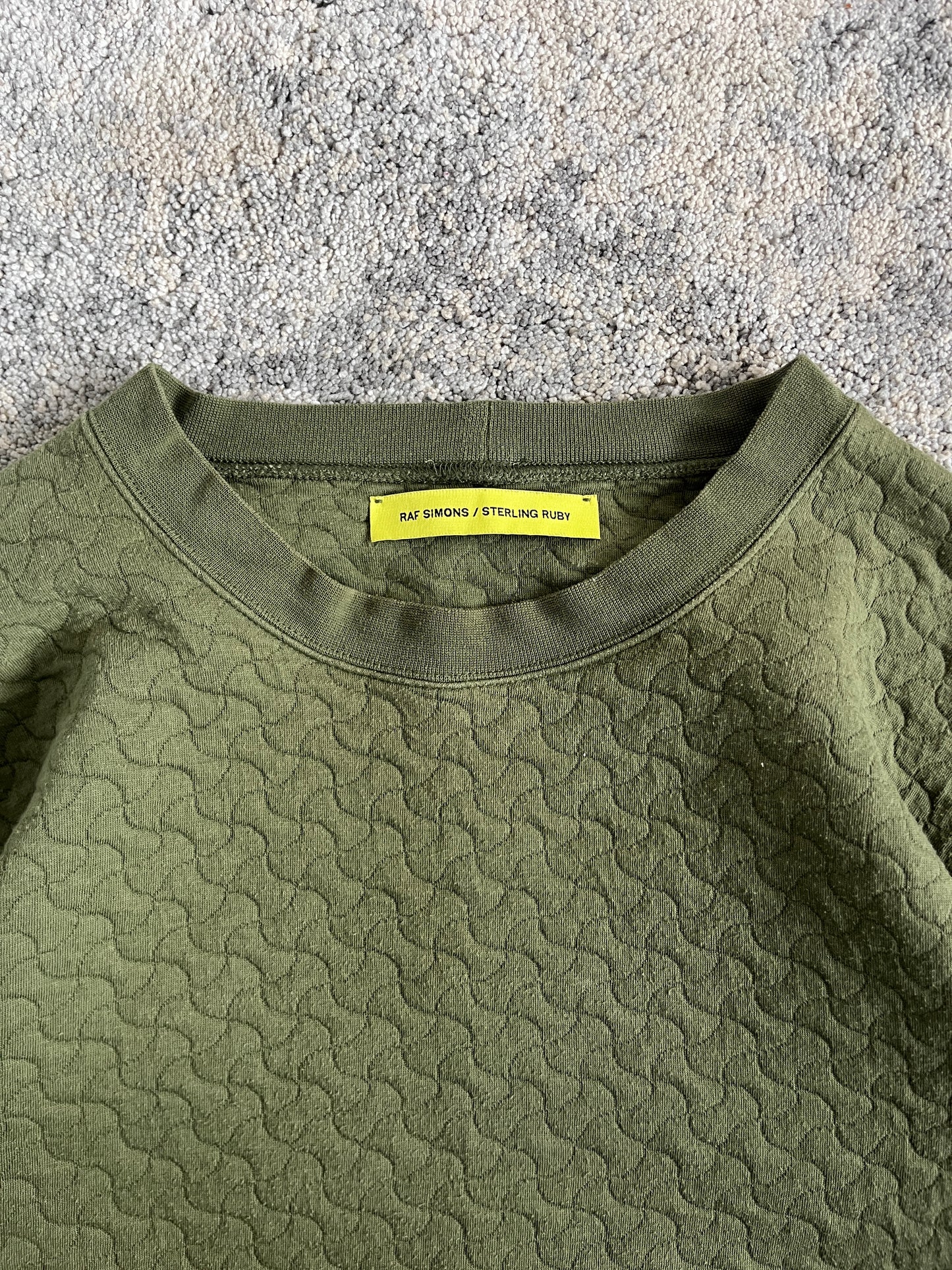Raf Simons X Sterling Ruby "Fathers" crewneck