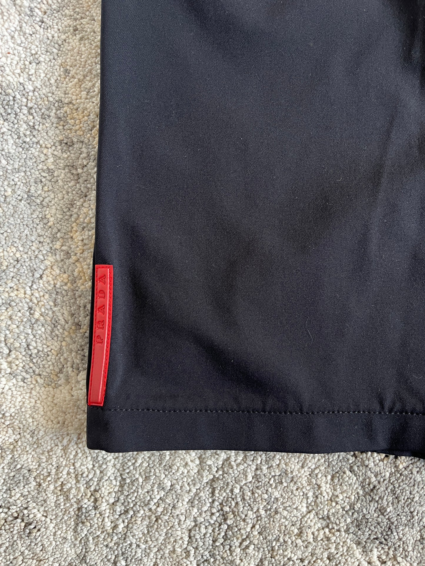 Prada 2000's nylon back zip skirt