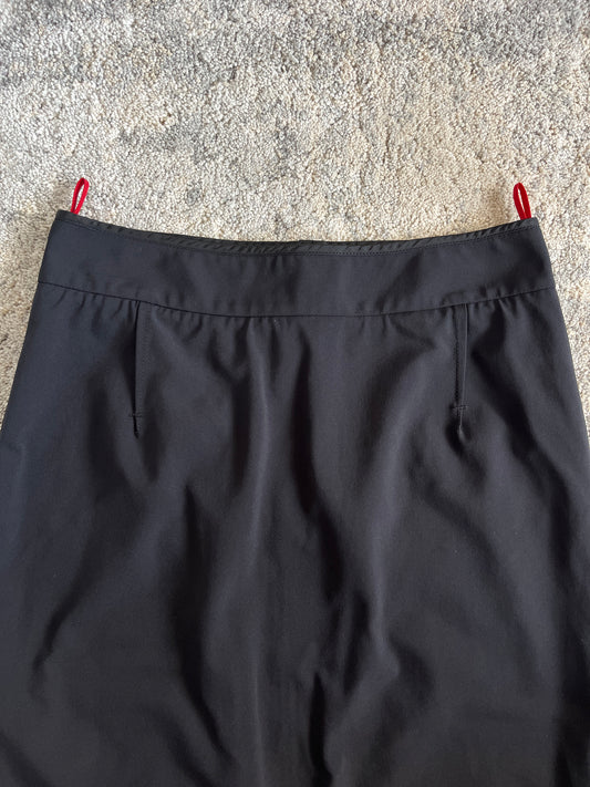 Prada 2000's nylon back zip skirt