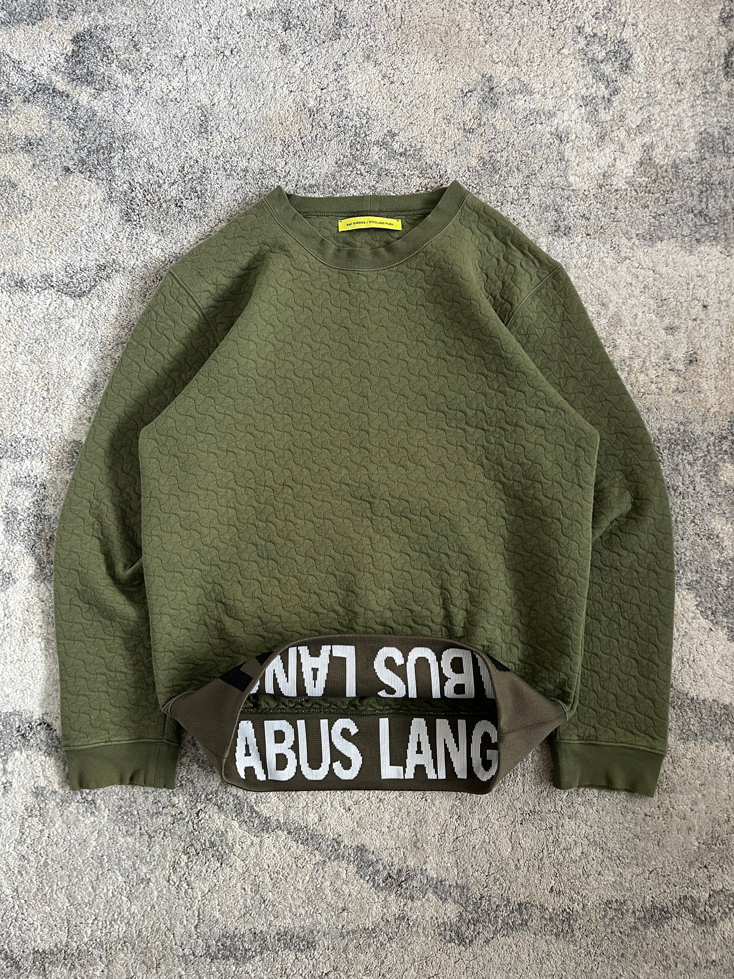 Raf Simons X Sterling Ruby "Fathers" crewneck