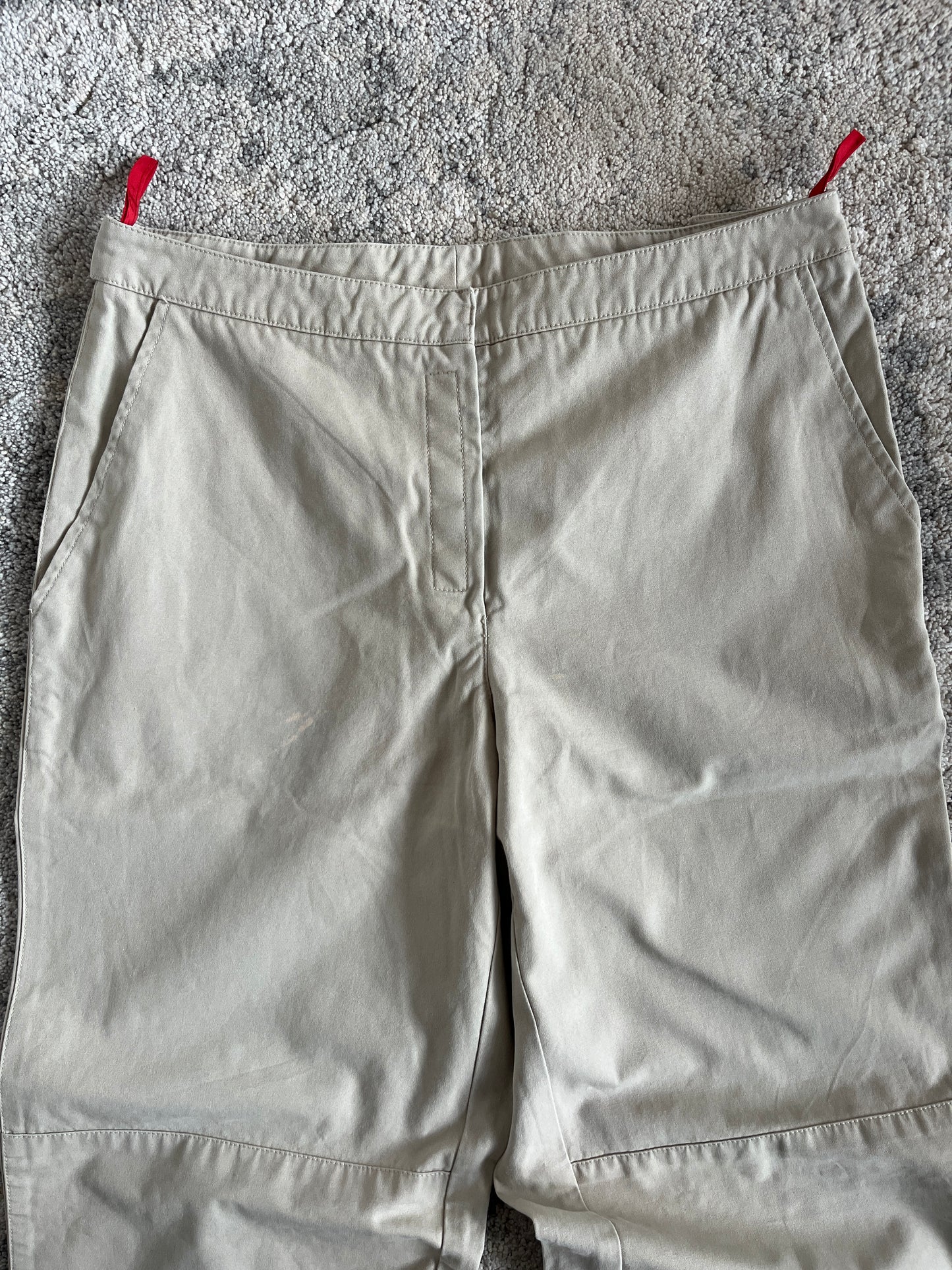 Prada 1999 cotton double knee pants