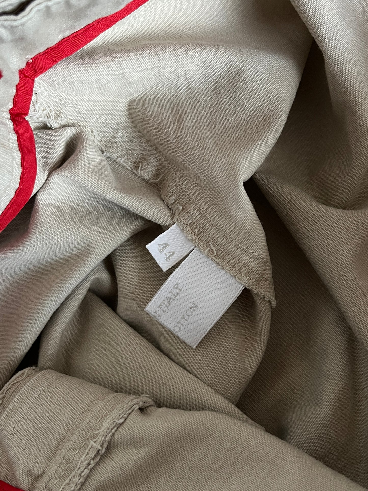 Prada 1999 cotton double knee pants