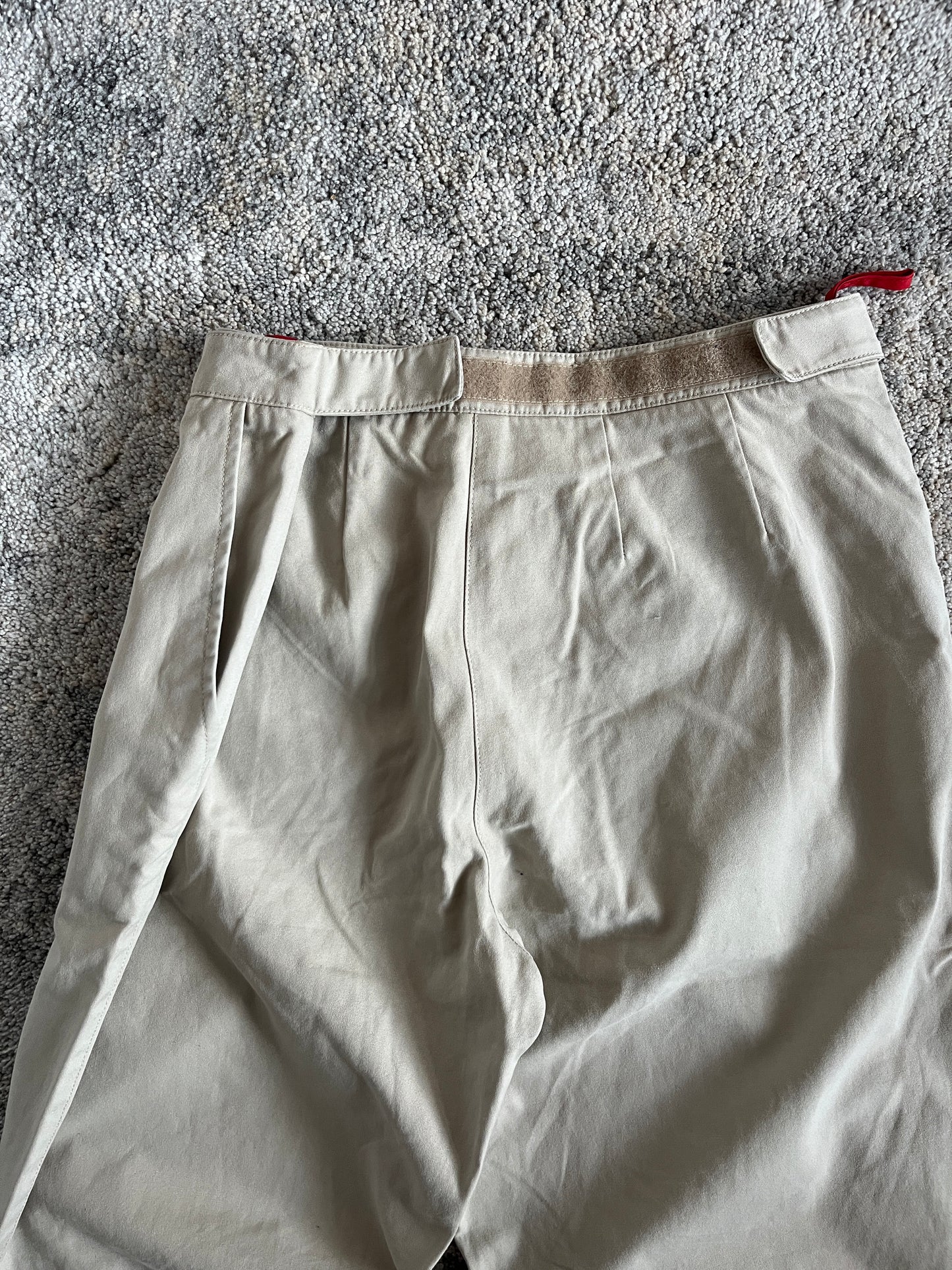 Prada 1999 cotton double knee pants