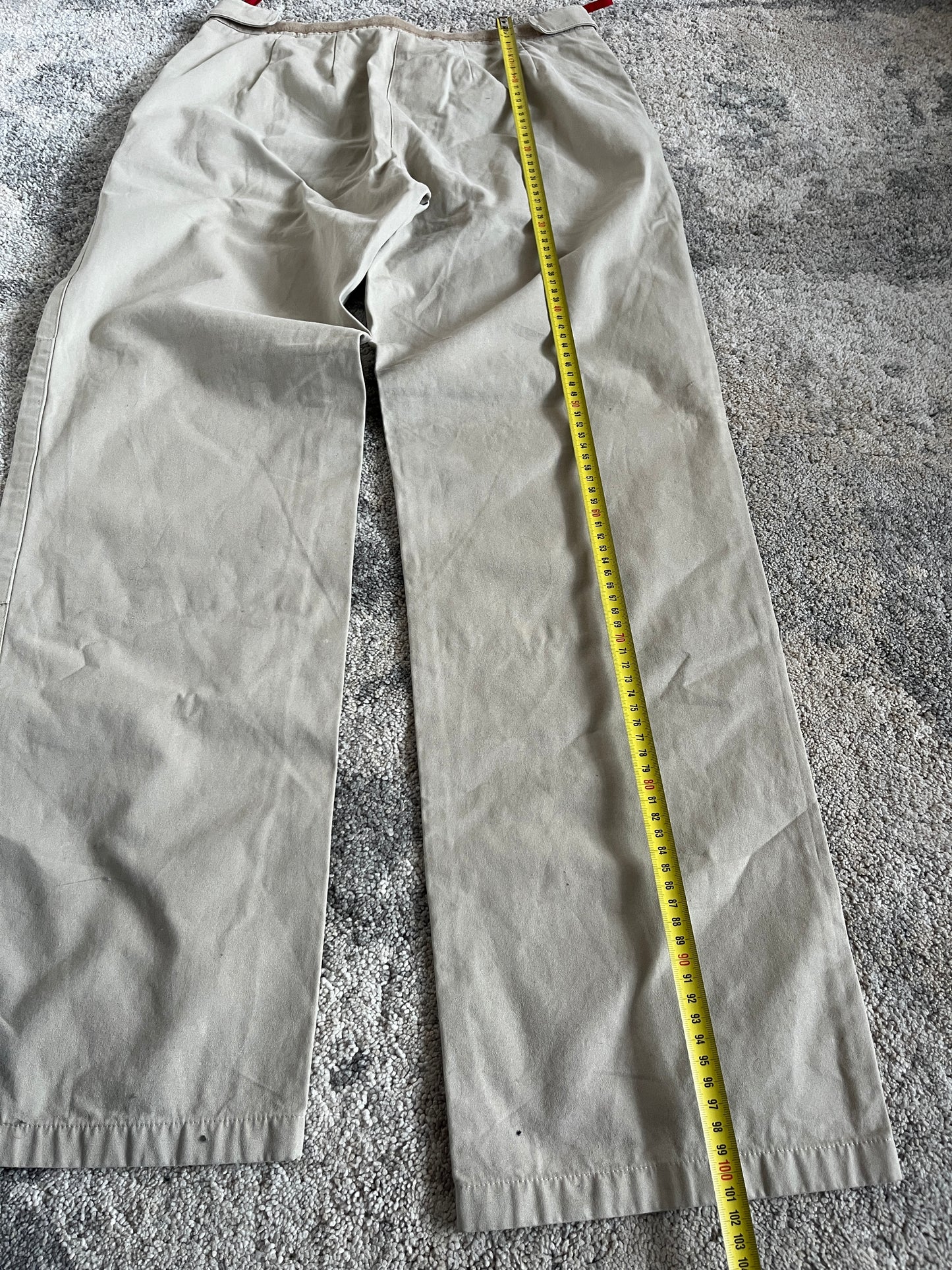 Prada 1999 cotton double knee pants