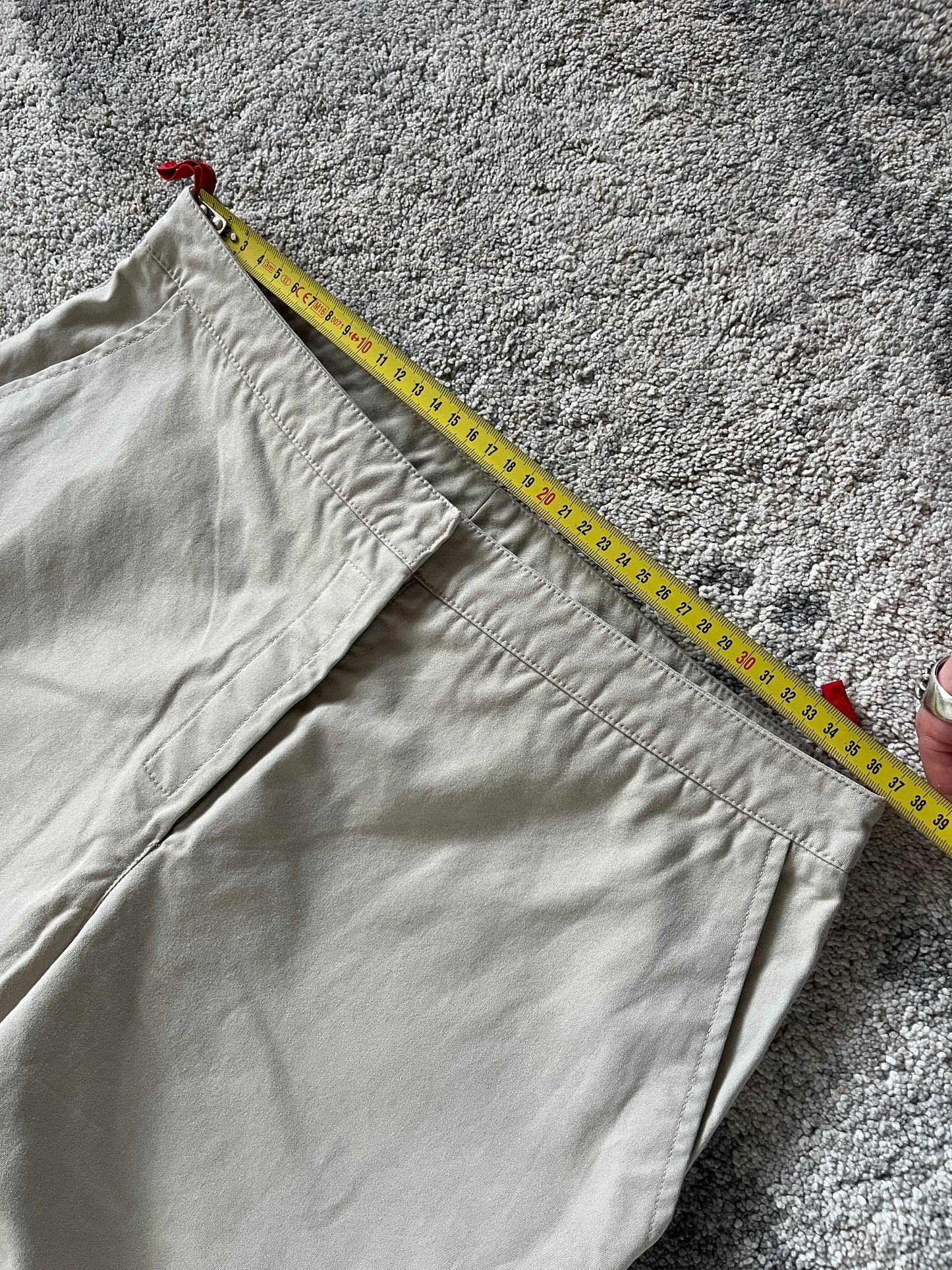 Prada 1999 cotton double knee pants
