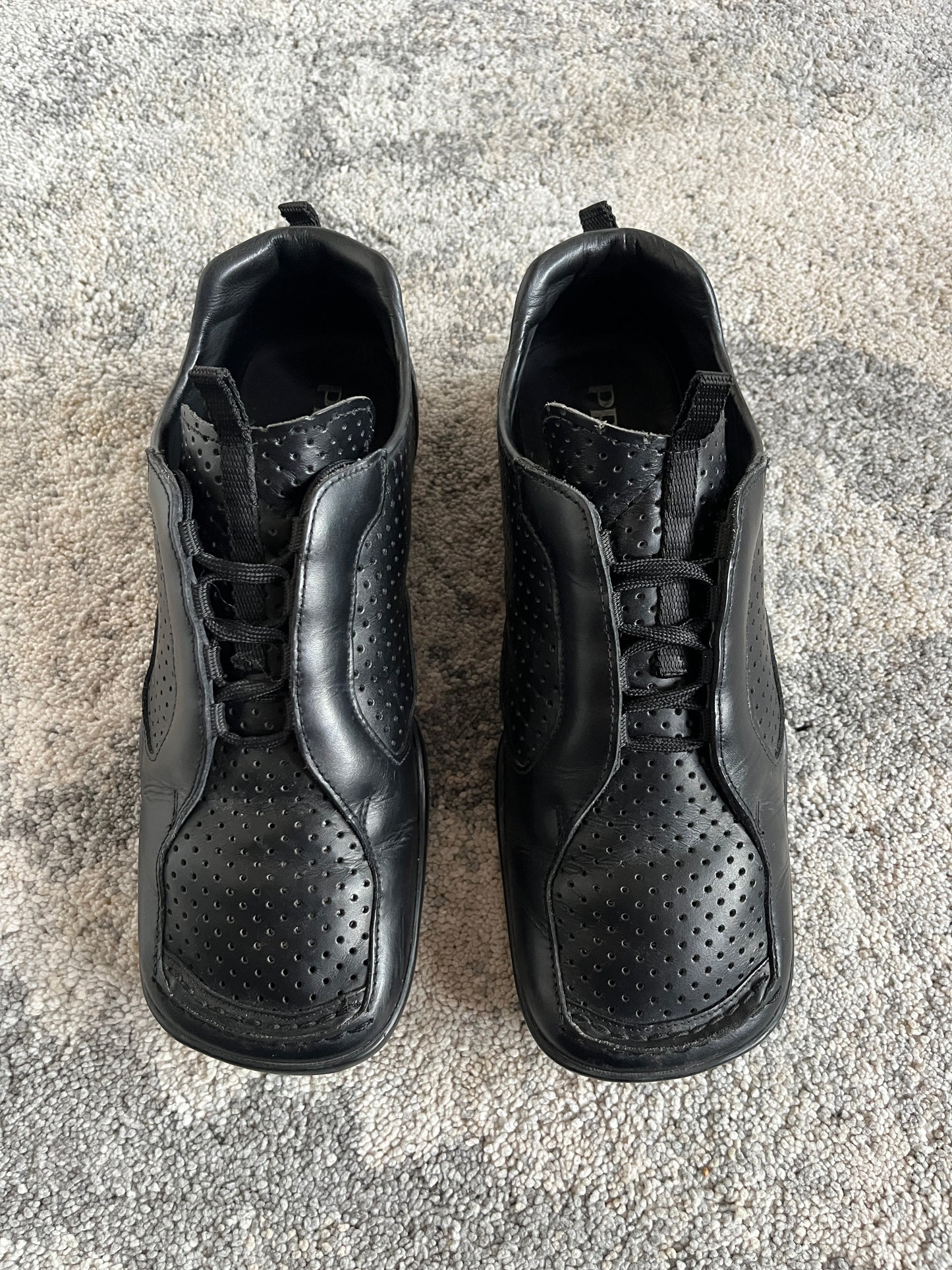 Prada SS2000 leather perfored trainers