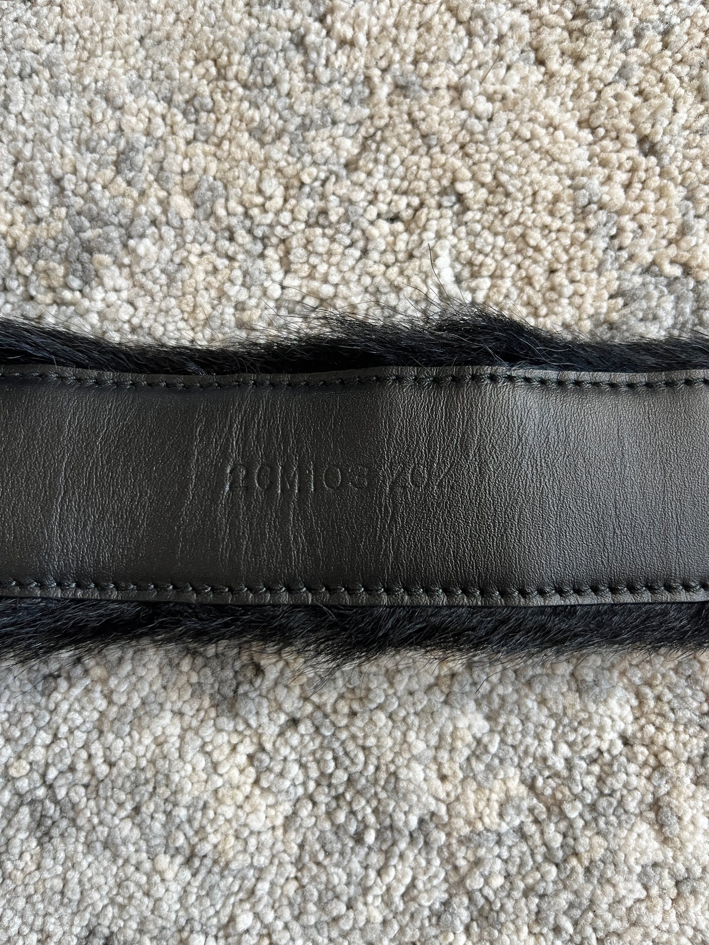 Prada FW2017 fur belt