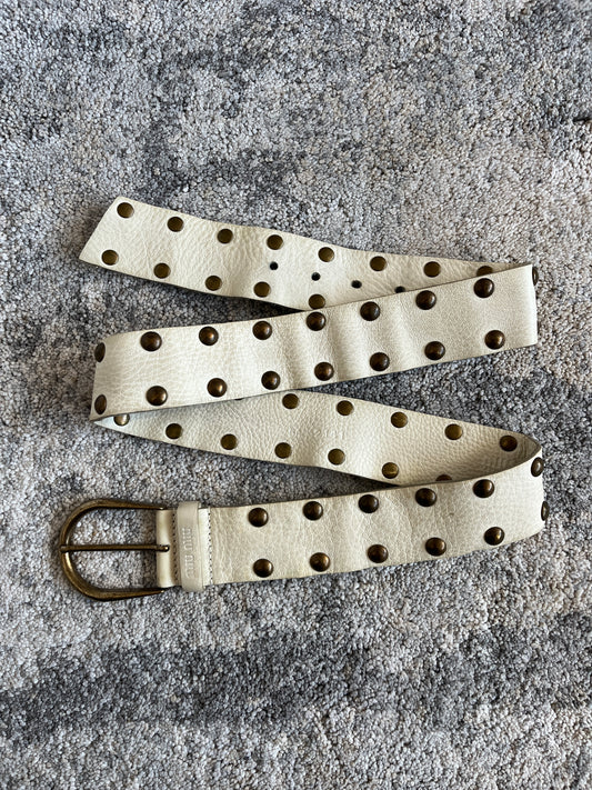 Miu Miu 1990's leather belt