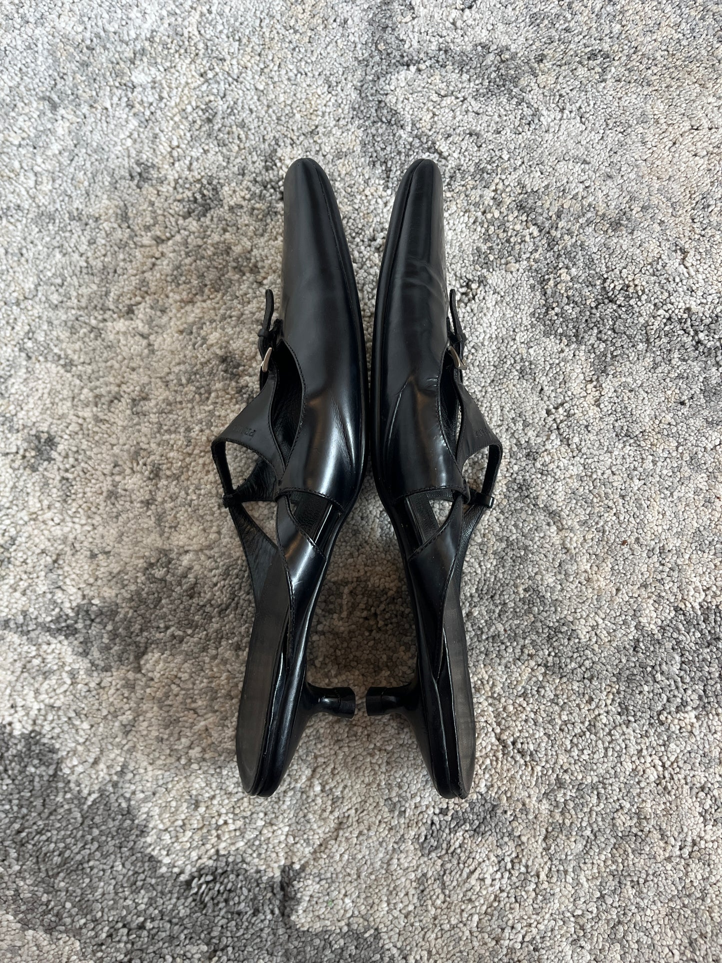 Prada 1990's leather mules