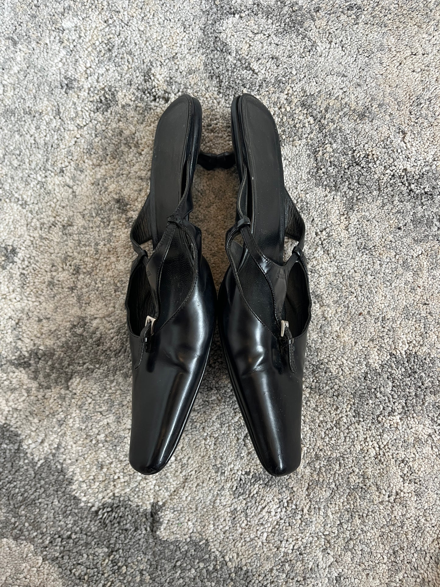 Prada 1990's leather mules