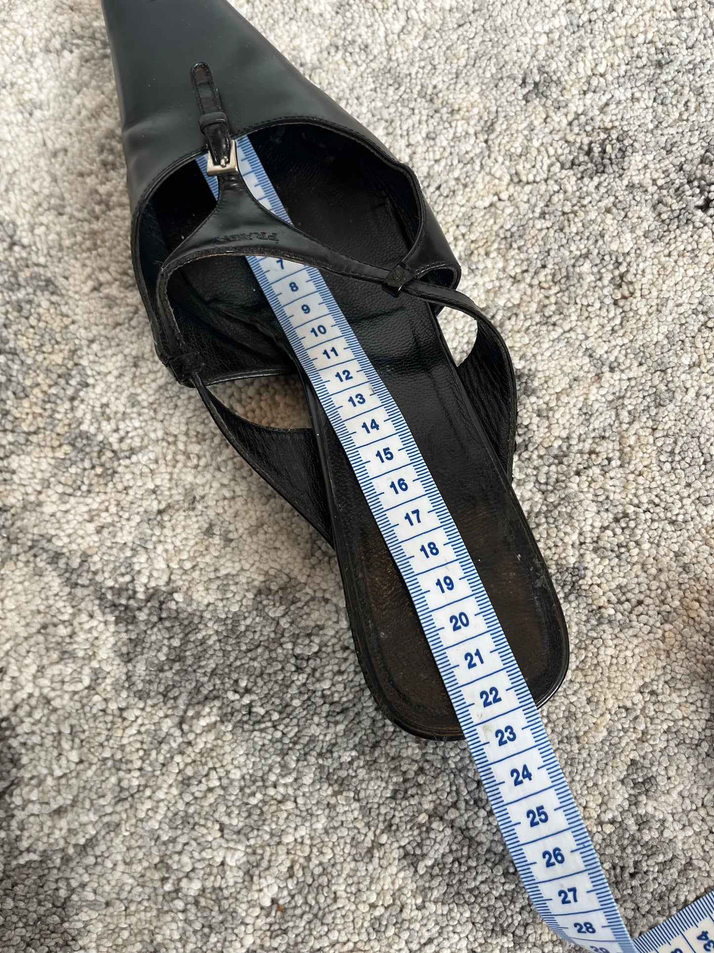 Prada 1990's leather mules
